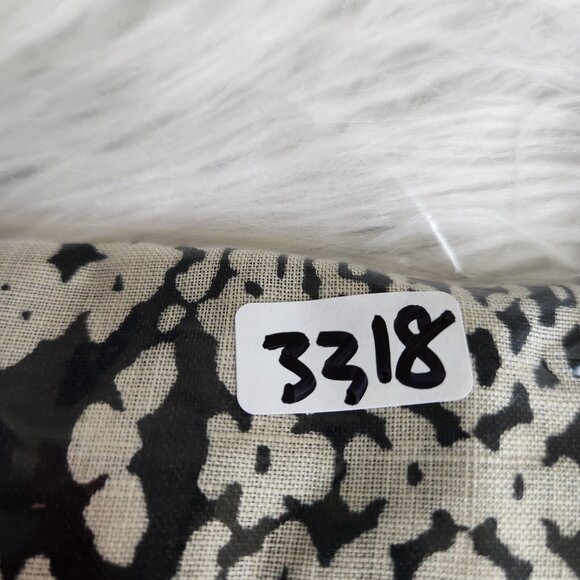 LOFT 100% Linen Dress Snake Print Sleeveless Shift Drop Waist Color Block Sz 6 P - Picture 11 of 11